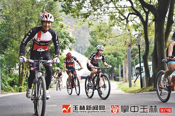 大容山自行车登顶挑战赛开赛