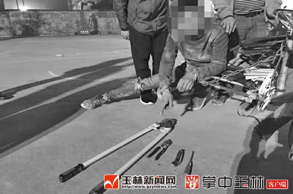 工地电缆频被盗 民警伏击抓贼